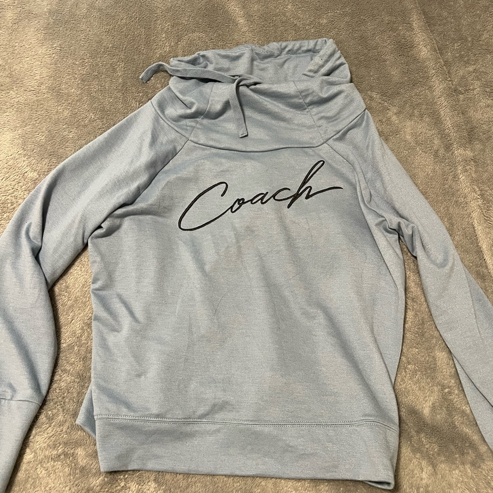 Light Blue Pullover for a Coach